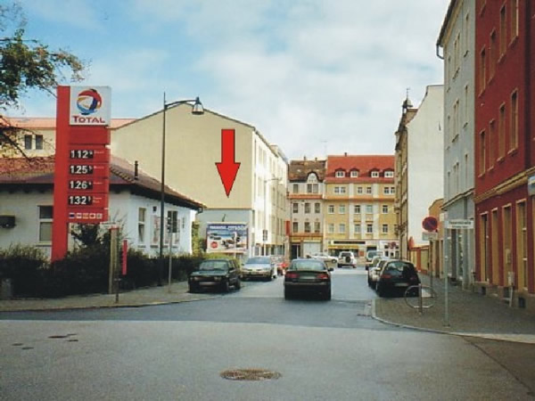 Bautzen Pchalekstr. Richtung Steinstr., links, quer zur Fahrbahn Nähe Total Tank 