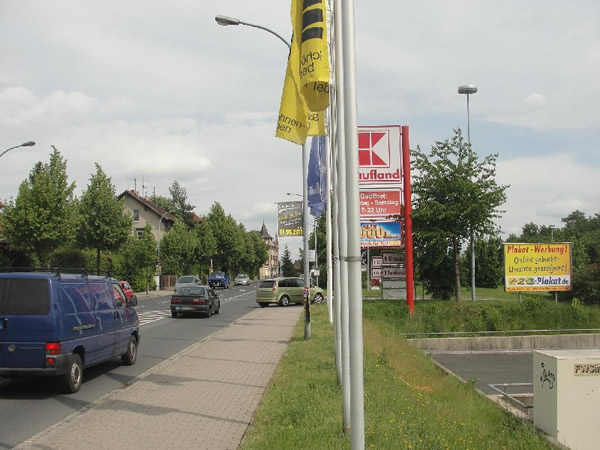 Zittau Äußere Weberstr. 91 Zufahrt Kaufland,  rechts, quer zur Strasse 